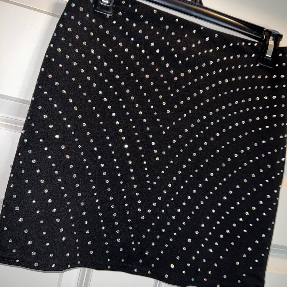 Rhinestone bedazzled skirt